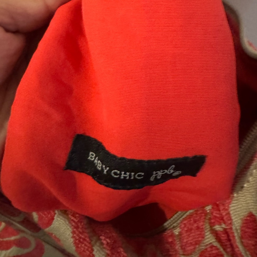 Petunia Pickle Bottom Red and Gray Floral Hobo Bag - Picture 10 of 11